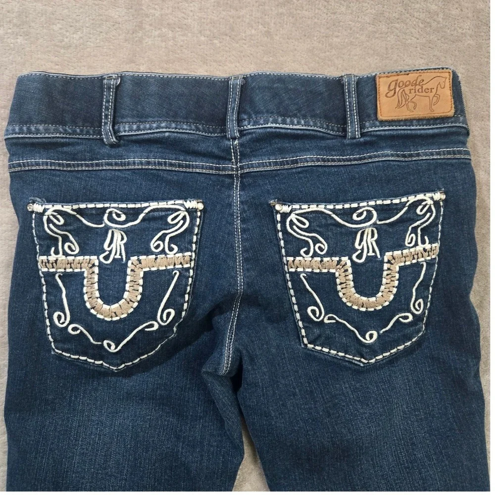 Goode Rider Breeches Women 30 Denim Equestrian Western Cowgirl Rodeo Riding